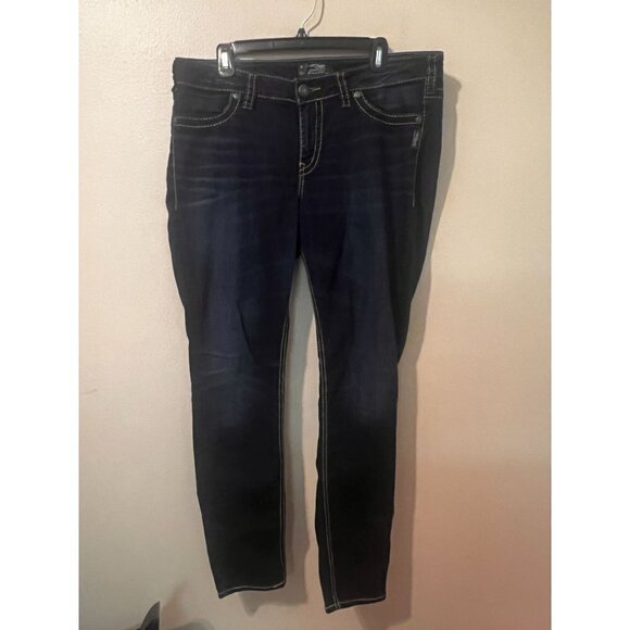 Silver Jeans Co. Denim - Women's Silver Jeans Suki Mid Super Skinny Jeans Size 18x31 [EXCELLENT]